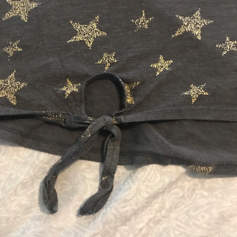 Justice Girl’s Dark Gray Gold Distressed Size L